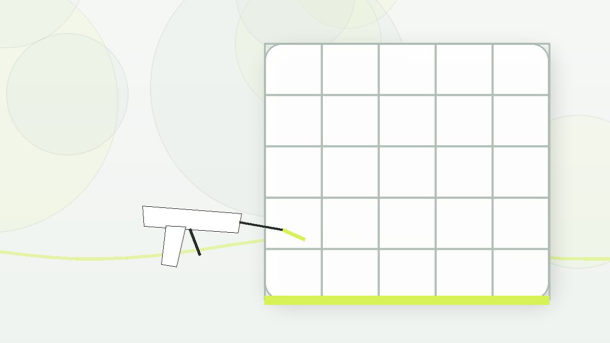 Illustration af elastisk fuge i et flisehjørne