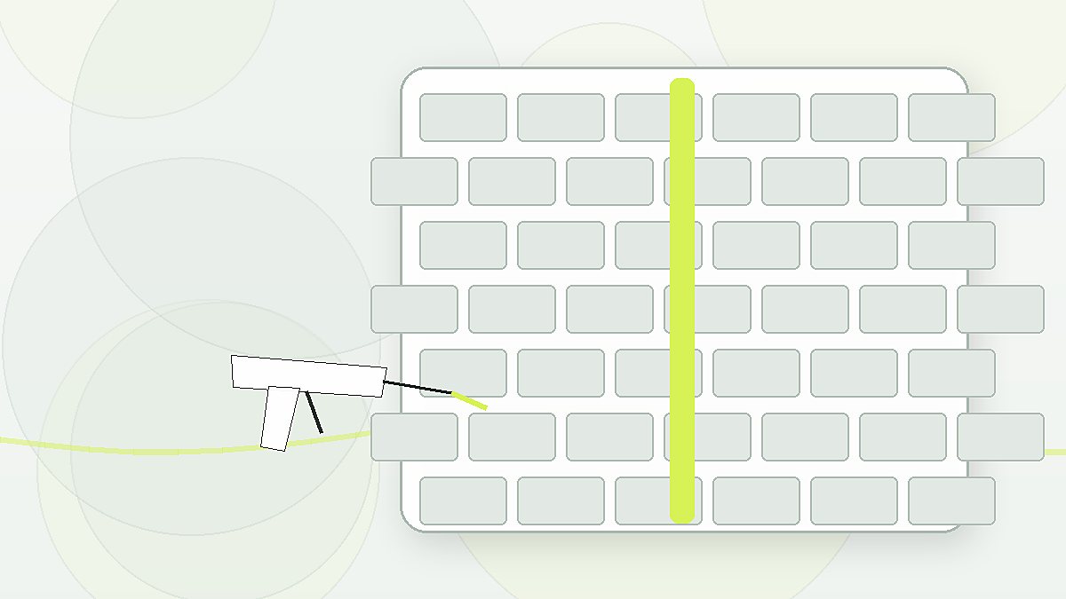 Illustration af fugearbejde på en facade